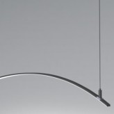 Lampe linéaire Suspension - MILANO SLIM NOIR CURVES - 0,5m - 1m - 1,5m - 2m - IP20