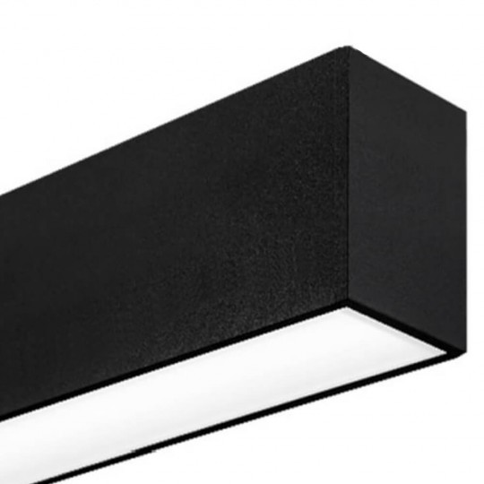 Lineare LED - Deckenaufbauleuchte - MÜNCHEN SCHWARZ - 0,5 m - 1 m - 1,5 m - 2 m - IP54