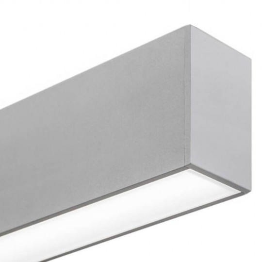 Lineare LED - Deckenaufbauleuchte - MÜNCHEN SILBER - 0,5 m - 1 m - 1,5 m - 2 m - IP20