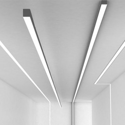 Linear LED Batten - MUNICH SILVER - 0.5m - 1m - 1.5m - 2m - IP20