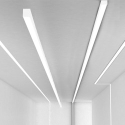 Régua linear LED - MUNIQUE BRANCO - 0,5m - 1m - 1,5m - 2m - IP20