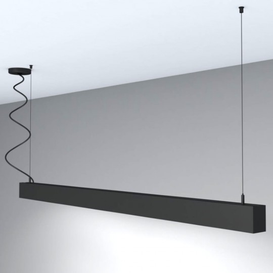 Linearlampe Pendelleuchte - MÜNCHEN SCHWARZ - 0,5 m - 1 m - 1,5 m - 2 m - IP20