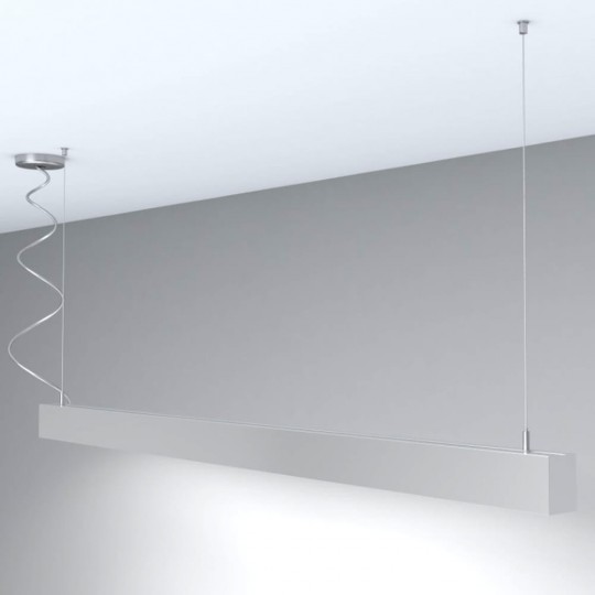 Lampe linéaire Suspension - MUNICH ARGENT - 0,5m - 1m - 1,5m - 2m - IP20