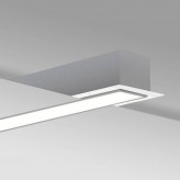 LED Linear luminaire - Recessed -  MOSCOW MINI SILVER- 0.5m - 1m - 1.5m - 2m - IP54