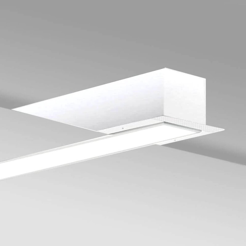 Luminária Linear LED - embutida - MOSCOU MINI BRANCO- 0,5m - 1m - 1,5m - 2m - IP54