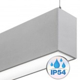 Lâmpada linear Pendente - MUNIQUE PRATA - 0,5m - 1m - 1,5m - 2m - IP20