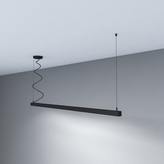 Lampe linéaire Suspension - MUNICH MINI NOIR - 0,5m - 1m - 1,5m - 2m - IP54