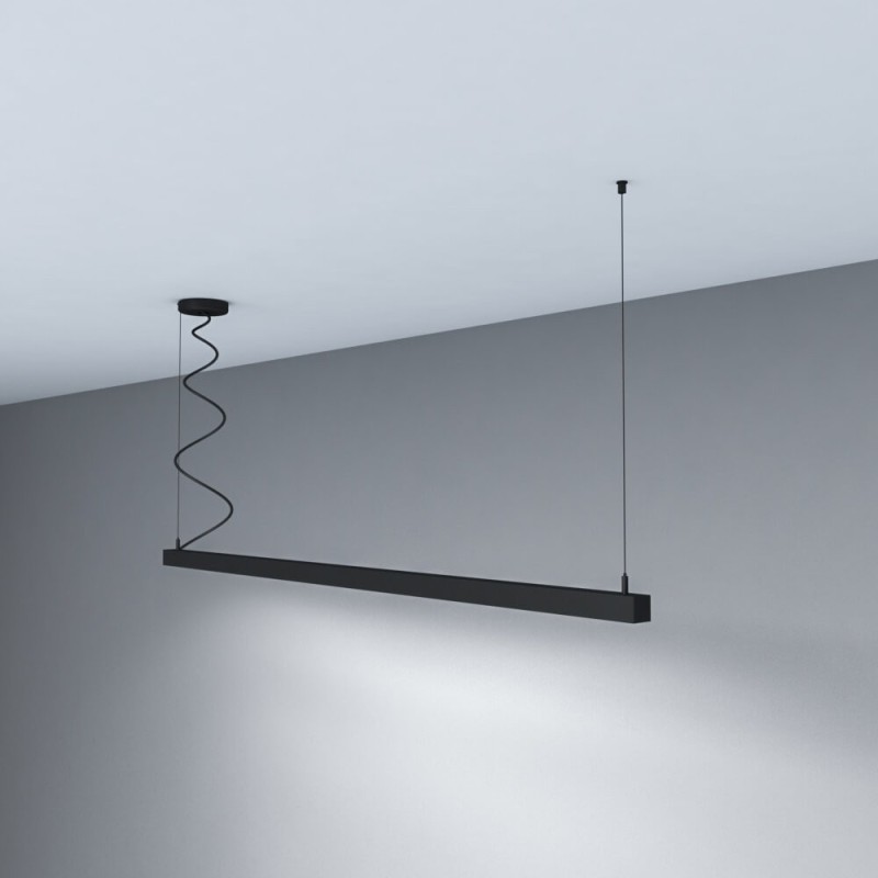 Linear Lamp Pendant - MUNICH MINI BLACK - 0.5m - 1m - 1.5m - 2m - IP54