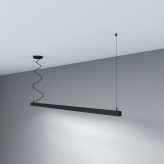 Lâmpada linear Pendente - MUNIQUE MINI PRETO - 0,5m - 1m - 1,5m - 2m - IP54