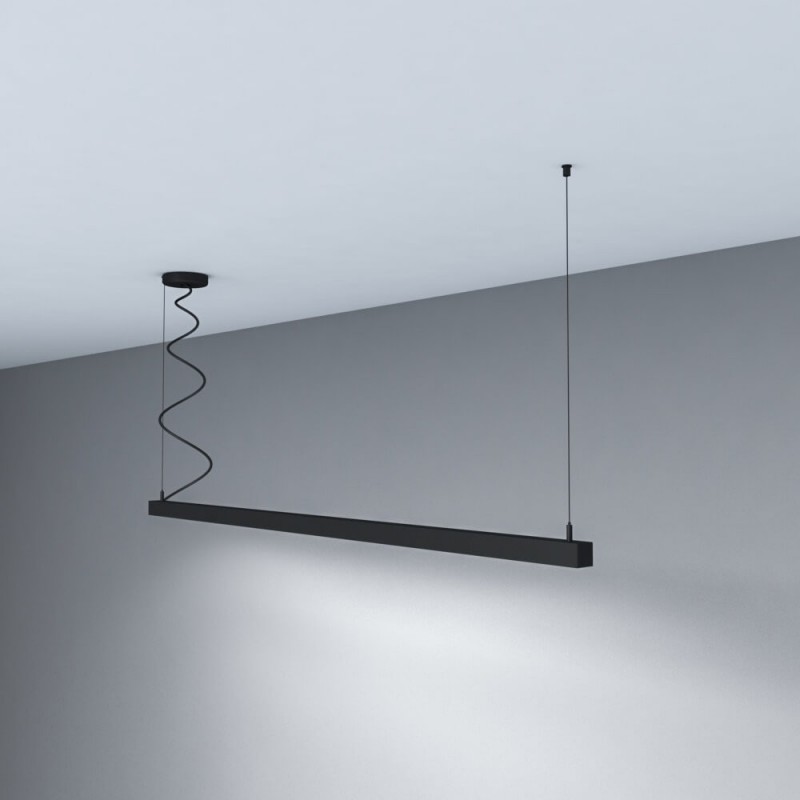 Lampe linéaire Suspension - MUNICH MINI NOIR - 0,5m - 1m - 1,5m - 2m - IP54