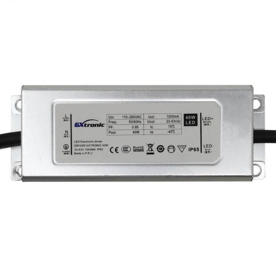 Driver pour LED éclairage 40W  1000mA - IP65