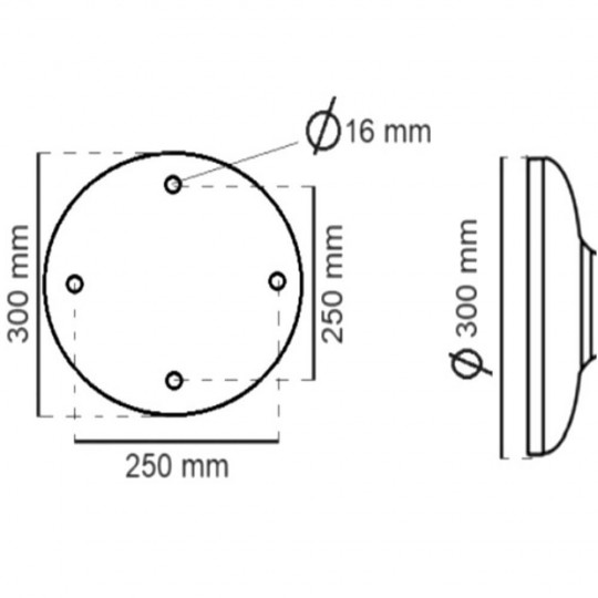 Holder for Streetlight Antorcha - Aluminium - 70cm