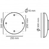 Halterung für Straßenleuchte Modell Antorcha - Aluminium - 70cm