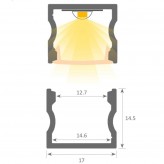 Linear LED Batten - NEW YORK  SILVER - 0.5m - 1m - 1.5m - 2m - IP54