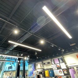 Régua linear LED - MUNIQUE PRETO - 0,5m - 1m - 1,5m - 2m - IP20