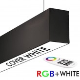 Linearlampe Pendelleuchte LED RGB+WITE  - MÜNCHEN SLIM SCHWARZ - 0,5m - 1m - 1,5m - 2m - IP54