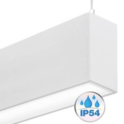 Lâmpada linear Pendente - MUNIQUE BRANCO - 0,5m - 1m - 1,5m - 2m - IP20