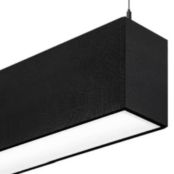 Lâmpada linear Pendente - MUNIQUE PRETO - 0,5m - 1m - 1,5m - 2m - IP20