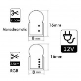 LED Neon Flex 8W 12V Rolle 25m 8mm 3000K 4000K 6000K Gelb