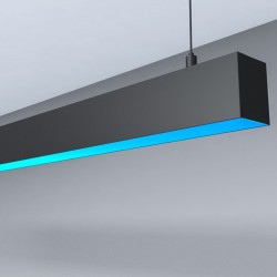 Lámpara Lineal Colgante LED RGB - MUNICH SLIM NEGRO - 0.5m - 1m - 1,5m - 2m - IP54