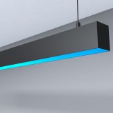 Linearlampe Pendelleuchte LED RGB - MÜNCHEN SLIM SCHWARZ - 0,5m - 1m - 1,5m - 2m - IP54