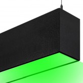 Lâmpada linear Pendente LED RGB - MUNIQUE SLIM  PRETO - 0,5m - 1m - 1,5m - 2m - IP54