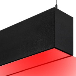 Lámpara Lineal Colgante LED RGB - MUNICH SLIM NEGRO - 0.5m - 1m - 1,5m - 2m - IP54