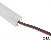 LED-Linearleiste - Oberfläche - TEXAS - SILBER - 0,5m - 1m - 1,5m - 2m