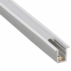 Barra Lineal LED integrado - Empotrable - FILADELFIA PLATA -24V-  0,5m - 1m - 1,5m - 2m