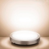 Plafonnier LED à surface circulaire inox 20W - CCT