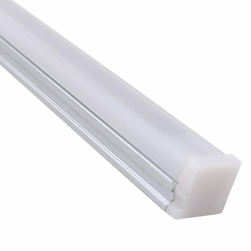 Barra Lineal LED integrado - Superficie - DETROIT PLATA -24V-  0,5m - 1m - 1,5m - 2m