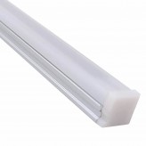 Barre Linéaire LED intégrée - Surface - DETROIT ARGENT -24V- 0.5m - 1m - 1.5m - 2m