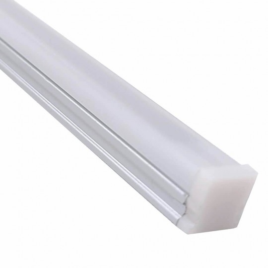 Barra Lineal LED Integrado - Superficie - DETROIT PLATA -24V-  0,5m - 1m - 1,5m - 2m