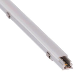 Barra Lineal LED integrado - Superficie - DETROIT PLATA -24V-  0,5m - 1m - 1,5m - 2m