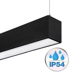 Linear Lamp Pendant - MUNICH MINI BLACK - 0.5m - 1m - 1.5m - 2m - IP54