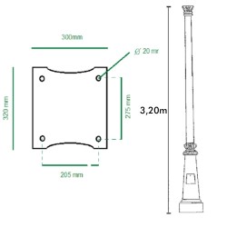 Column F / Villa 3 meters