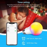 10W SMART Wifi RGB+CCT + Control Remoto LED Bulb - A60 Dimmable - E27