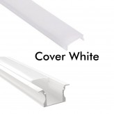 Perfil Branco e Preto - 2 metros - ASAS - Alumínio - para LED