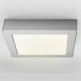 Plafond LED 15W - Quadrado Aço Inoxl - CCT - OSRAM CHIP DURIS E 2835