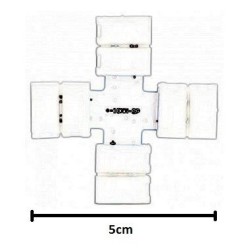 Pressure connector for cross monochrome strip 1001