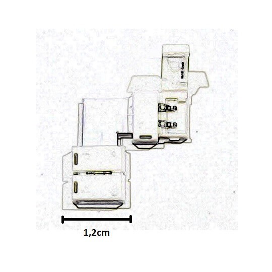 Connecteur à pression angle pour rubans de LED monochrome