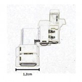 Connecteur à pression angle pour rubans de LED monochrome