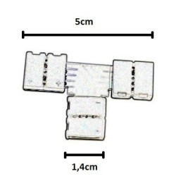 Pressure connector for monochrome strip in T 1003