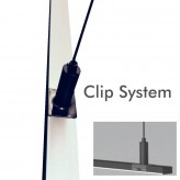 Linear Lamp Pendant - MILANO SLIM BLACK - 0.5m - 1m - 1.5m - 2m - IP54