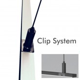 Linear Lamp Pendant - MILANO SLIM BLACK CURVES - 0.5m - 1m - 1.5m - 2m - IP20