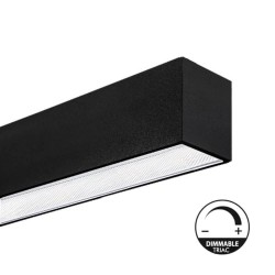 Linear LED Batten - MUNICH MINI BLACK - 0.5m - 1m - 1.5m - 2m - IP54