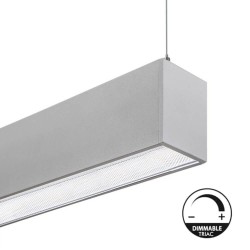 Lâmpada linear Pendente - MUNIQUE MINI PRATA - 0,5m - 1m - 1,5m - 2m - IP54