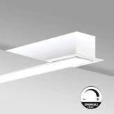 Luminaire Linéaire LED - encastré - MOSCOU MINI BLANC - 0,5m - 1m - 1,5m - 2m - IP54