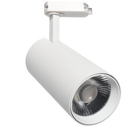 Foco LED 30W MAYA Blanco Carril Monofásico -  CCT- DOB Driverless - CRI +90