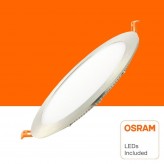 15W LED Circular Downlight Slim - Stainless Steel - CCT- OSRAM CHIP DURIS E 2835